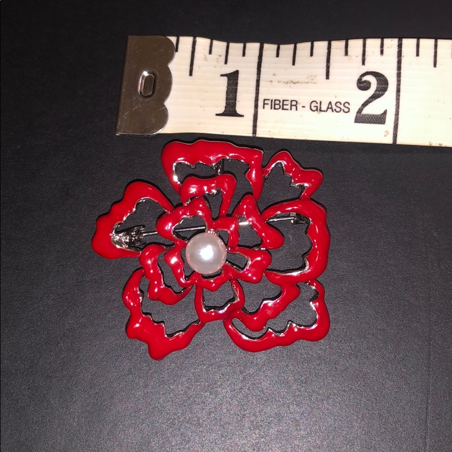 Red Brand New Brooch